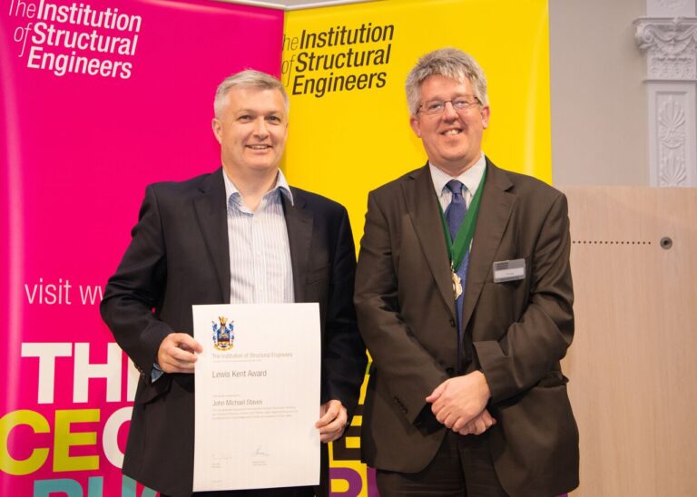 Lewis Kent Award - John Staves John Staves IstructE award