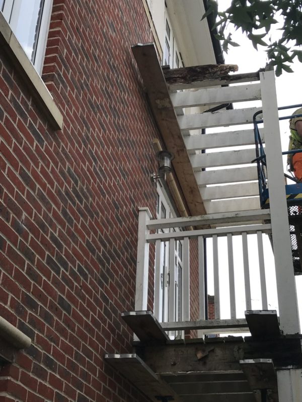 demolish balcony