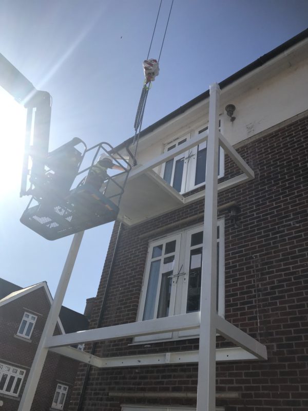 demolition of balcony