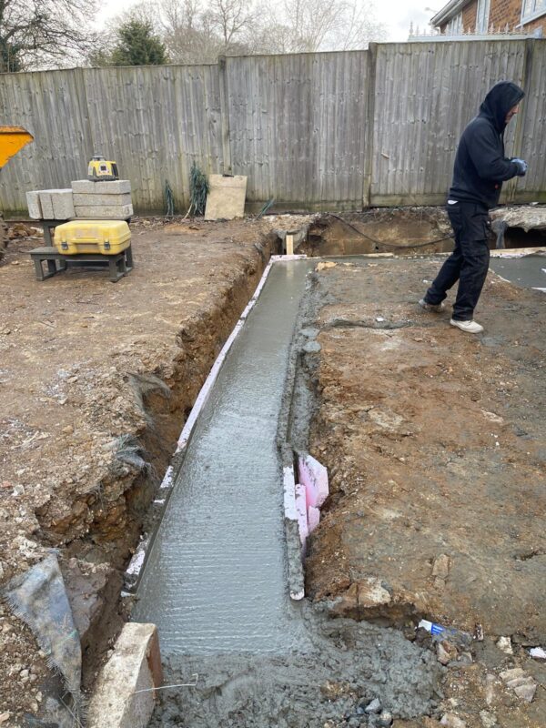 screw pile concrete